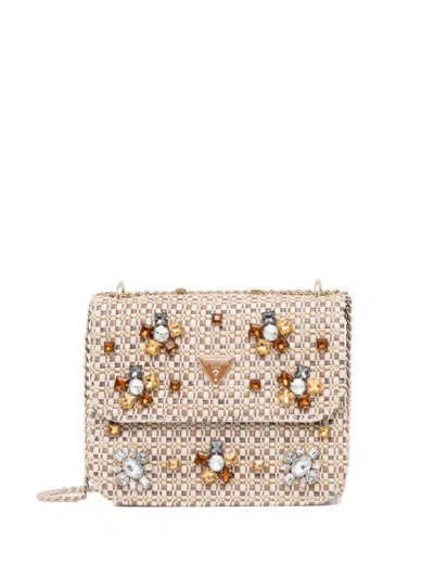 Guess Usa Beauvoir Crossbody Bag In Neutrals