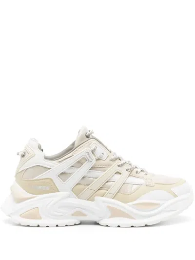 Guess Usa Belluna Panelled Sneakers In Weiss