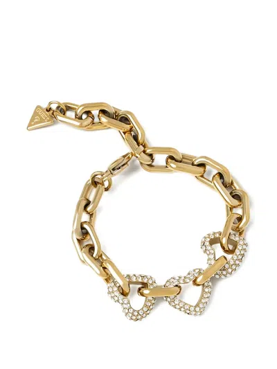 Guess Usa 비러브드 하트 체인 브레이슬릿 In Gold