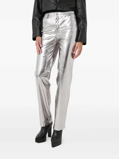 Guess Usa Belt Loops Trousers In White