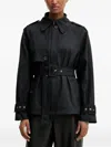 Guess Usa Belted Jacket In Black
