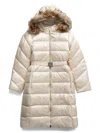 Guess Usa Belted Padded Coat In Neutrals