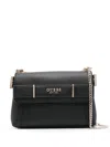 Guess Usa Belted Shoulder Bag In 黑色