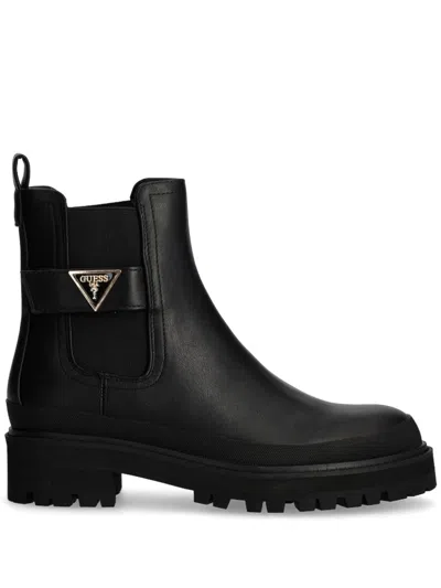 Guess Usa Bensly Ankle Boots In Black