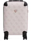 Guess Usa Berta 4g Logo-monogram Trolley Case In Metallic