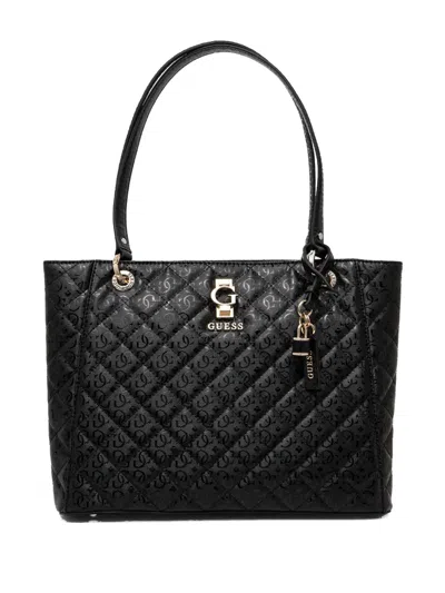 Guess Usa Bessey G-shine Tote Bag In Black