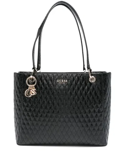 Guess Usa Betula Noel Tote Bag In Black