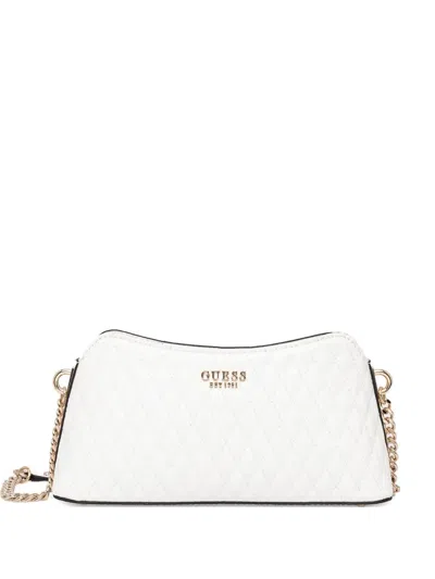 Guess Usa Betula Shoulder Bag In White