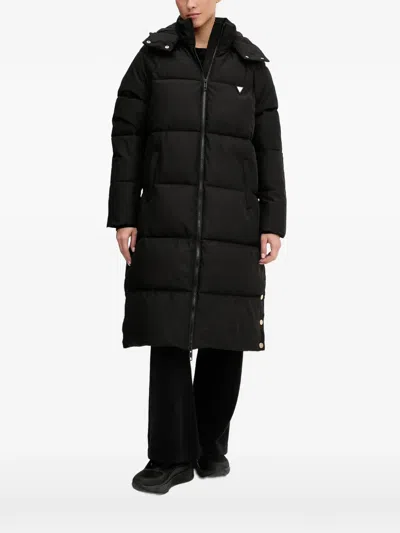 Guess Usa Black Puffer Coat