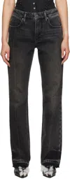 Guess Usa Black Vintage Dark Washed Jeans In Gbs2 Gusa Sanded Bla