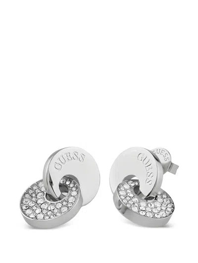 Guess Usa Blooming Summer Earrings In Metallic