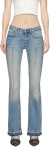 Guess Usa Blue Flare Jeans In Guui Gusa Used Indig