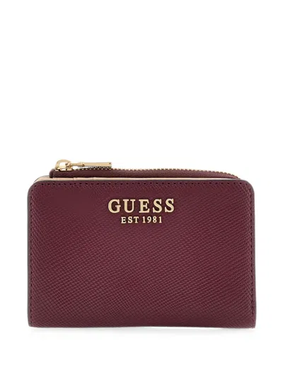 Guess Usa Bolena Zip-around Card Case In Blue