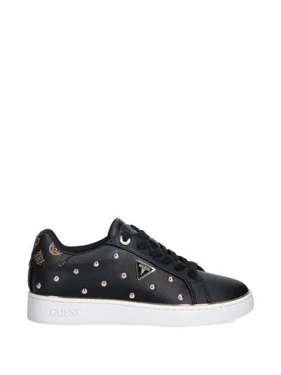 Guess Usa Bonitah Stud-embellished Sneakers In Black