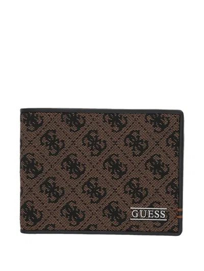 Guess Usa 보스턴 모노그램 지갑 In Brown