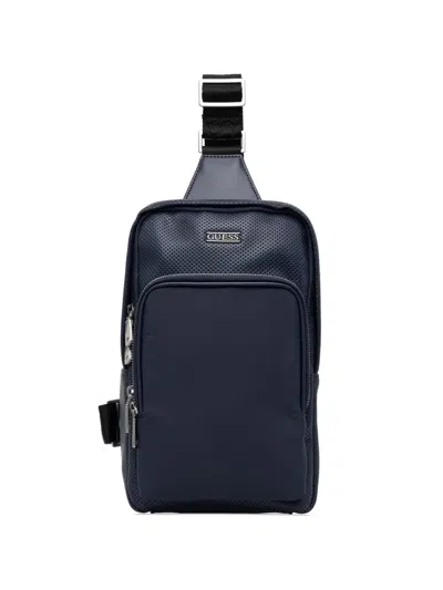 Guess Usa Boston Sling Backpack In Blue