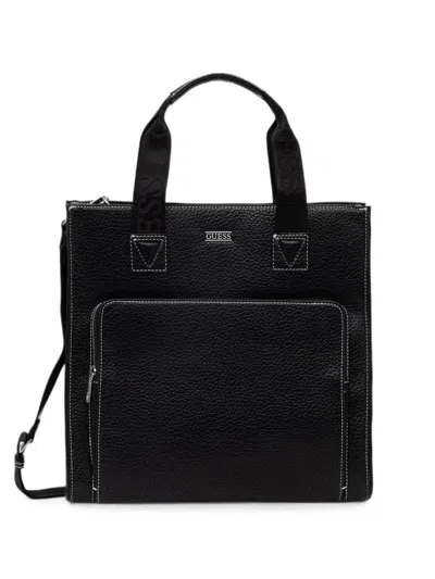 Guess Usa Boston Tote Bag In Black