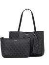 Guess Usa Brenton 4g Logo-print Tote Bag In Black