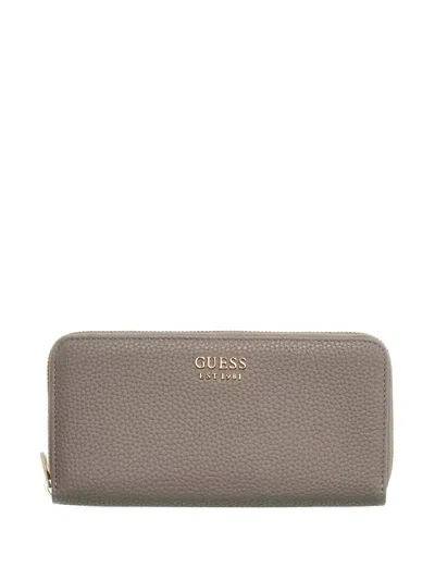 Guess Usa Brenton Zip-fastening Wallet In Gray