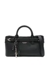 Guess Usa Buckle-charm Tote Bag In Black