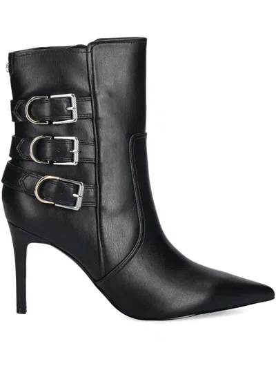 Guess Usa Buckle Stiletto Boots In Black