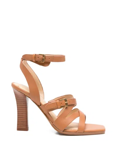 Guess Usa Buckle Strap Sandals In Brown