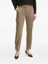 Guess Usa Buckle Trousers In Neutral