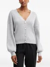 Guess Usa Button-fastening Cardigan In Gray