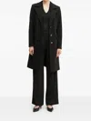 Guess Usa Button-fastening Coat In Black