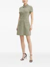 Guess Usa Button-fastening Pocket Dress In Green