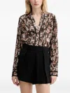 Guess Usa Buttoned Blouse In Multi