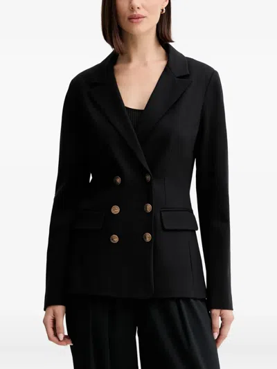 Guess Usa Buttoned Double-breasted Blazer In Black