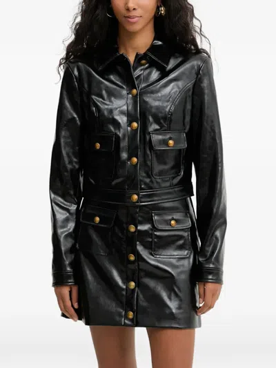 Guess Usa Buttoned Pocket Jacket In Black