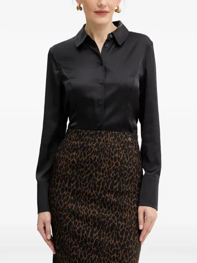 Guess Usa Buttoned Shirt In Black