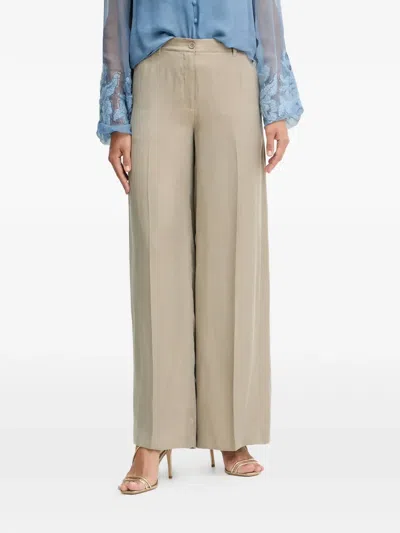 Guess Usa Buttoned Trousers In Neutral