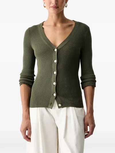 Guess Usa Button-up Cardigan In Green