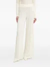 Guess Usa Cable-knit Trousers In Neutral