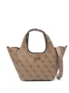 Guess Usa Calista Shoulder Bag In Neutral