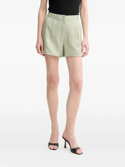 Guess Usa Camille Pleated Shorts In Multi