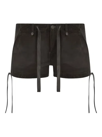 Guess Usa Canvas Shorts In Black