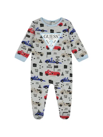 Guess Usa Car Print Babygrow In Multi