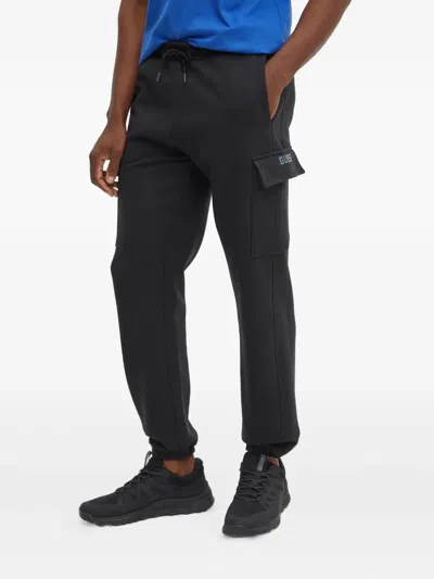 Guess Usa Cargo Pocket Joggers In Black