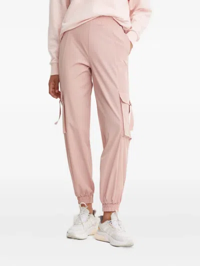 Guess Usa Cargo-pocket Track Pants In Pink