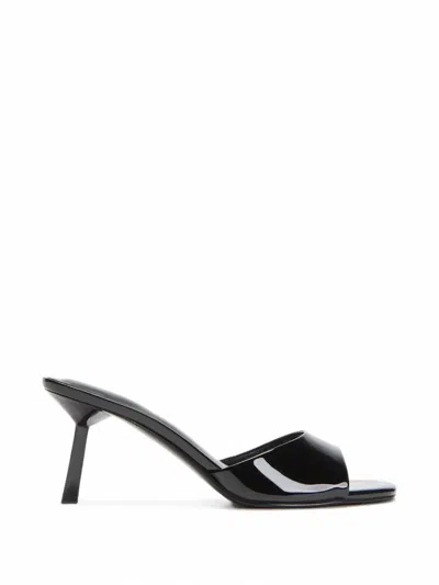 Guess Usa Carisse Pointed Open-toe Heeled Mule Sandals In Black