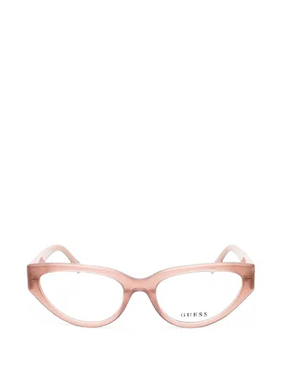 Guess Usa Cat-eye Frame Glasses In Pink