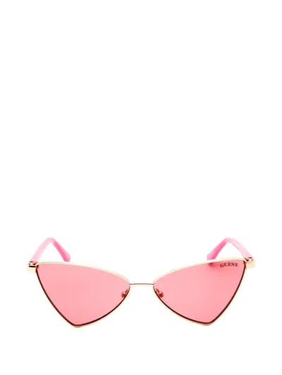 Guess Usa Cat-eye Frame Sunglasses In Pink