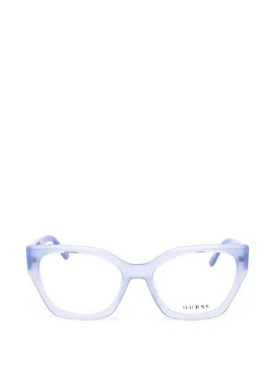 Guess Usa Cat-eye Glasses In Blue