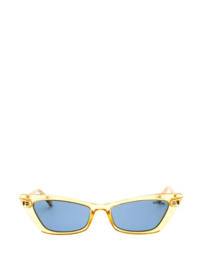 Guess Usa Cat-eye Sunglasses In Yellow