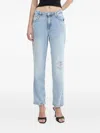 Guess Usa Celia Distressed Jeans In Blue