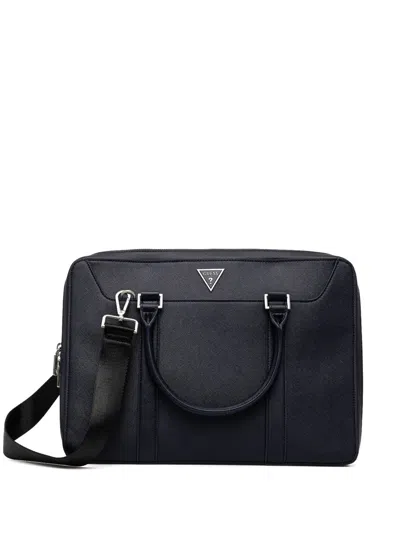 Guess Usa Certosa Laptop Bag In 蓝色